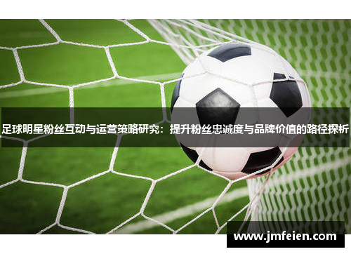 足球明星粉丝互动与运营策略研究：提升粉丝忠诚度与品牌价值的路径探析